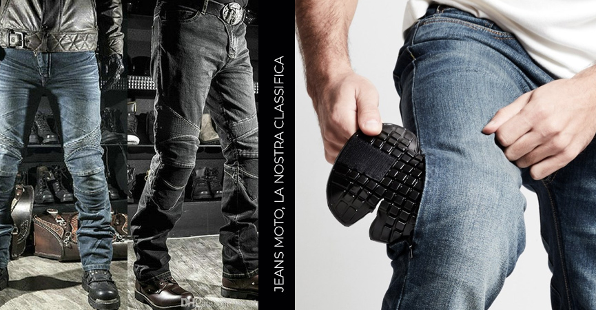 Pantaloni per moto uomo: jeans, pelle, protettivi